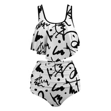 Load image into Gallery viewer, Ti Amo I love you Exclusive Brand  - Womens Plus Size 2pc Top+ Bottoms Swimsuit - Bathing Suits - Sizes XL-4XL
