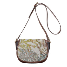 Load image into Gallery viewer, Ti Amo I love you Exclusive Brand - Natural Leaf - PU Leather Flap Saddle Bag
