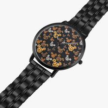 Load image into Gallery viewer, Ti Amo I love you  - Exclusive Brand  - Brown Mickey Ears - Unisex Instafamous Steel Strap Quartz Watch
