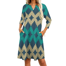 Load image into Gallery viewer, Ti Amo I love you - Exclusive Brand - 7-Point Long Sleeved Dress
