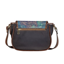 Load image into Gallery viewer, Ti Amo I love you - Exclusive Brand - Pastels with Gold Fleck - PU Leather Flap Saddle Bag
