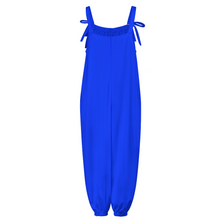 Load image into Gallery viewer, Ti Amo I love you - Exclusive Brand - Blue Blue Eyes- Womens Jumpsuit with Stylish Bow Spaghetti Straps
