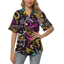 Load image into Gallery viewer, Ti Amo I love you - Exclusive Brand  - Women&#39;s Hawaiian Shirts - Sizes S-2XL
