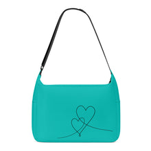 Load image into Gallery viewer, Ti Amo I love you - Exclusive Brand - Amazonite - Double Script Heart - Journey Computer Shoulder Bag
