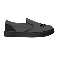 Load image into Gallery viewer, Ti Amo I love you - Exclusive Brand - Davy&#39;s Grey - Double Black Heart - Slip-on shoes - Black Soles
