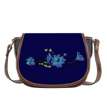 Load image into Gallery viewer, Ti Amo I love you - Exclusive Brand - Stratos - Blue Floral - Saddle Bag
