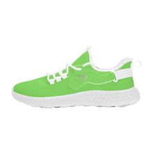 Load image into Gallery viewer, Ti Amo I love you - Exclusive Brand  - Pastel Green -  Double Heart - Womens Mesh Knit Shoes - White Soles
