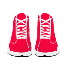 Load image into Gallery viewer, Ti Amo I love you - Exclusive Brand  - American Rose Red -  Womens Basketball Shoes - White Laces
