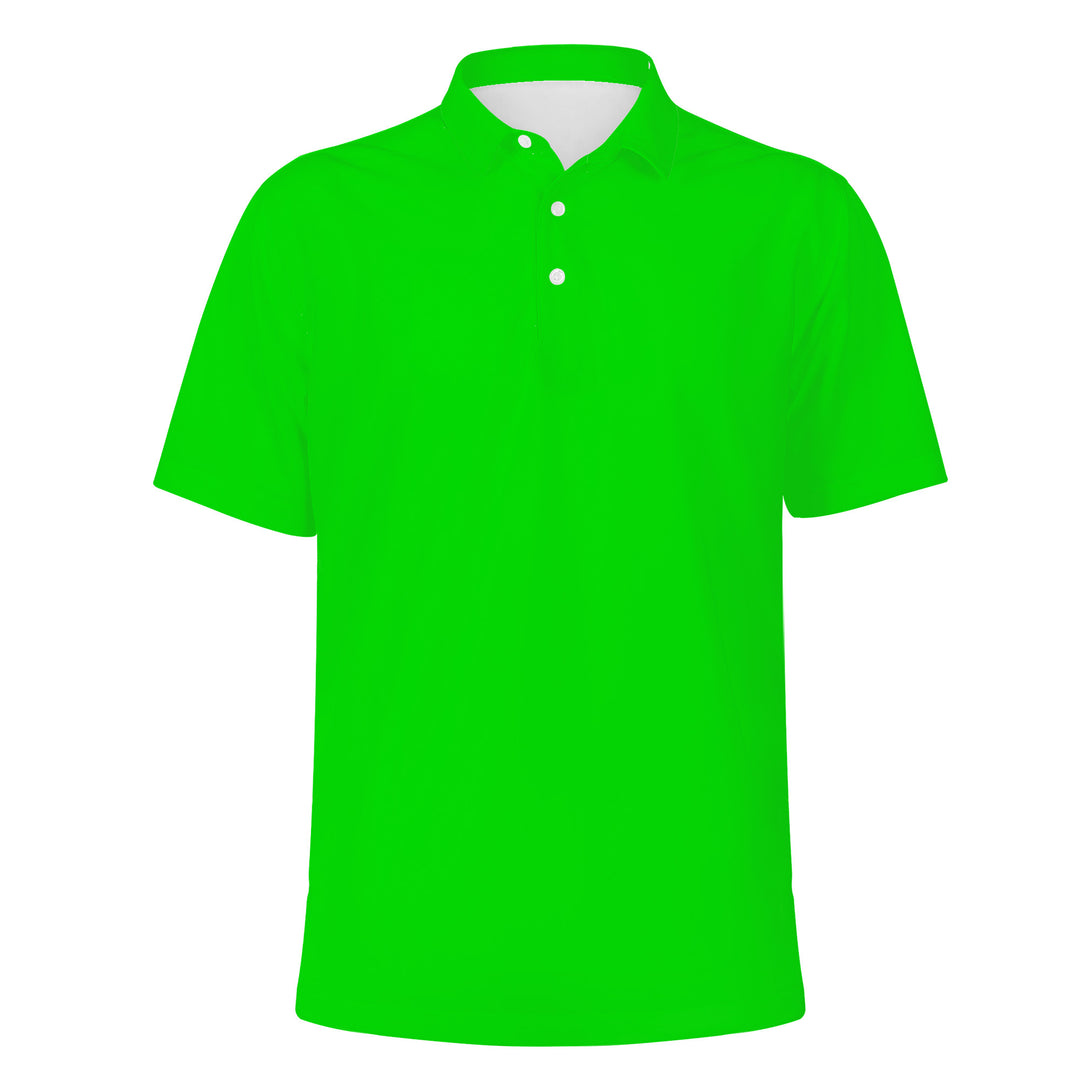 Ti Amo I love you - Exclusive Brand  - Mens Neon Green Polo Shirt