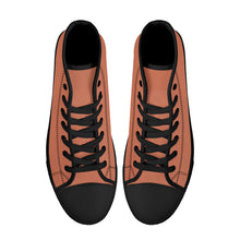 Load image into Gallery viewer, Ti Amo I love you - Exclusive Brand - High-Top Canvas Shoes - Black Soles
