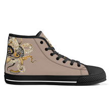 Load image into Gallery viewer, Ti Amo I love you - Exclusive Brand - Quicksand - Octopus - High-Top Canvas Shoes - Black
