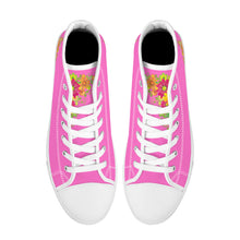 Load image into Gallery viewer, Ti Amo I love you - Exclusive Brand  - High-Top Canvas Shoes - White Soles
