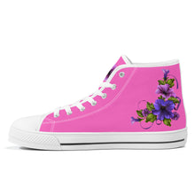 Load image into Gallery viewer, Ti Amo I love you- Exclusive Brand - High-Top Canvas Shoes - White Soles
