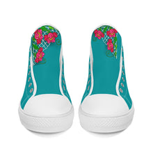 Load image into Gallery viewer, Ti Amo I love you - Exclusive Brand - High-Top Canvas Shoes - White Soles
