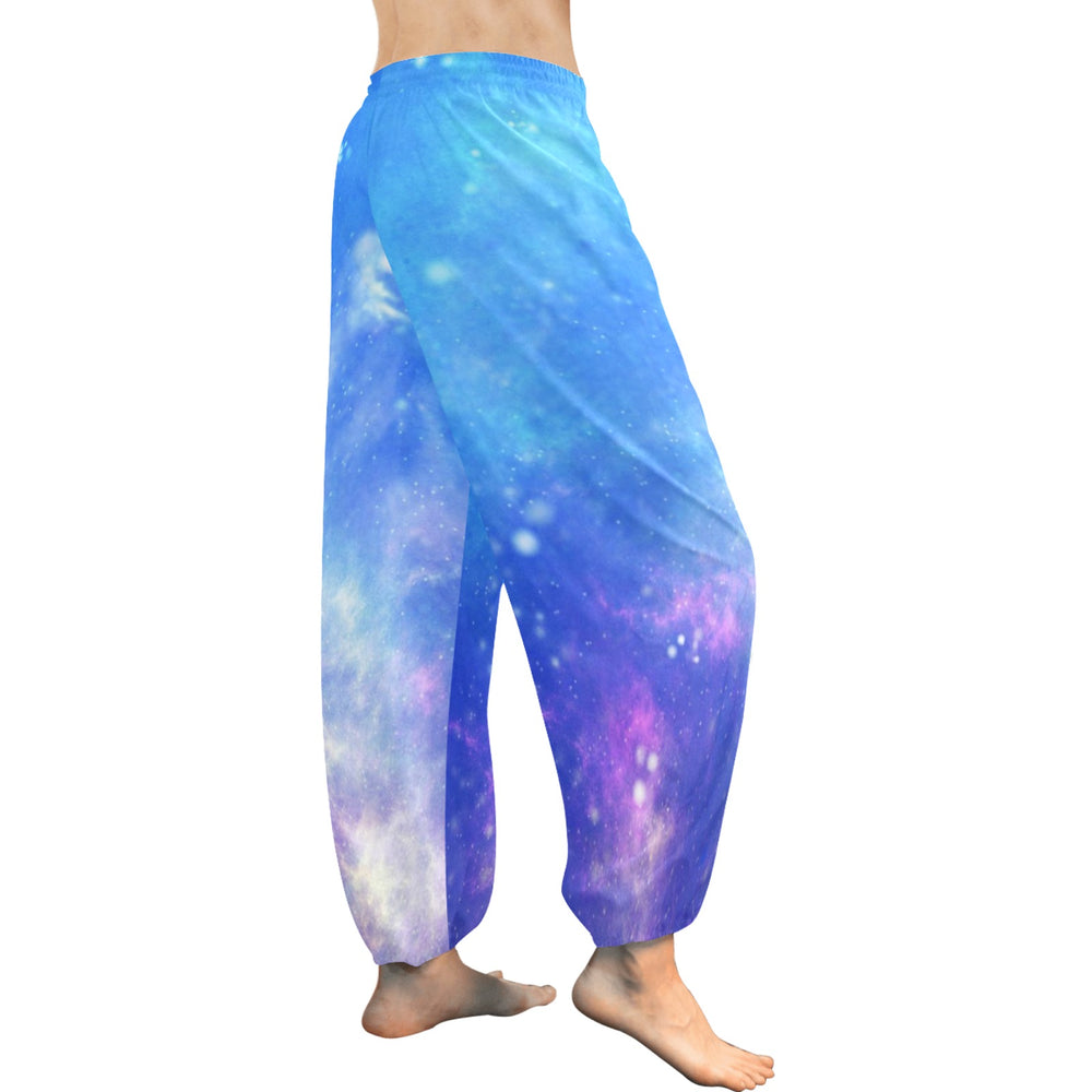 Ti Amo I love you  - Exclusive Brand  - Blue Star Pattern - Women's Harem Pants