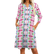 Load image into Gallery viewer, Ti Amo I love you - Exclusive Brand - 7-Point Long Sleeved Dress
