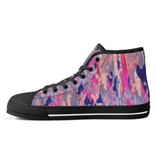 Load image into Gallery viewer, Ti Amo I love you - Exclusive Brand - High-Top Canvas Shoes - Black Soles
