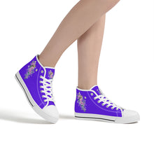 Load image into Gallery viewer, Ti Amo I love you - Exclusive Brand - High-Top Canvas Shoes - White Soles
