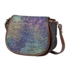 Load image into Gallery viewer, Ti Amo I love you - Exclusive Brand - Pastels with Gold Fleck - PU Leather Flap Saddle Bag
