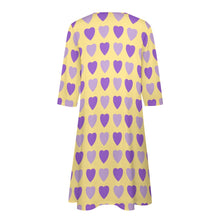 Load image into Gallery viewer, Ti Amo I love you - Exclusive Brand - 7-Point Long Sleeved Dress
