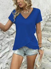 Load image into Gallery viewer, V-Neck Short Sleeve Blouse
