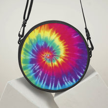 Load image into Gallery viewer, Ti Amo I love you - Exclusive Brand  - Rainbow Tie-Dye - Round Satchel Bag
