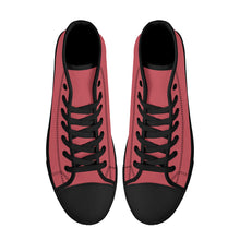 Load image into Gallery viewer, Ti Amo I love you - Exclusive Brand - High-Top Canvas Shoes - Black Soles
