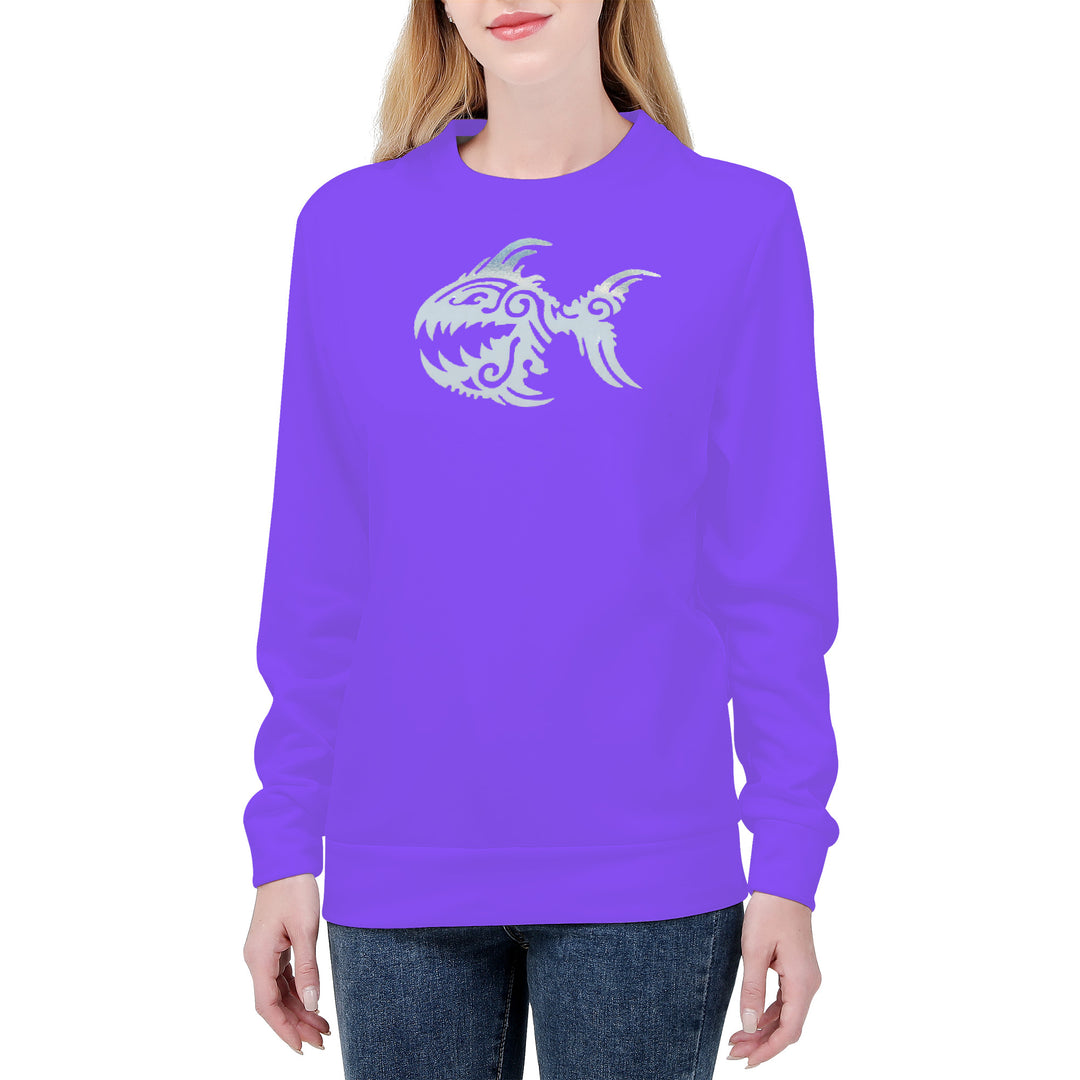 Ti Amo I love you - Exclusive Brand  - Light Purple - Angry Fish - Women's  Sweatshirt