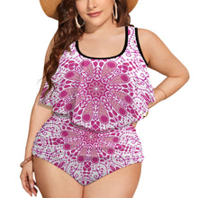 Load image into Gallery viewer, Ti Amo I love you Exclusive Brand  - Womens Plus Size 2pc Top+ Bottoms Swimsuit - Bathing Suits - Sizes XL-4XL
