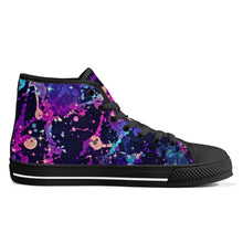 Load image into Gallery viewer, Ti Amo I love you - Exclusive Brand - High-Top Canvavs Shoes - Black Soles
