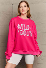 Load image into Gallery viewer, Simply Love Full Size WILD SOUL Graphic Sweatshirt
