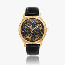 Load image into Gallery viewer, Ti Amo I love you Exclusive Brand  - Mickey - Italian Olive Lumber Wooden Watch - Leather Strap
