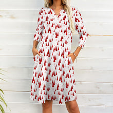 Load image into Gallery viewer, Ti Amo I love you - Exclusive Brand - 9 Styles - Christmas Dresses - 7-point sleeve Dresses - Sizes S-5XL
