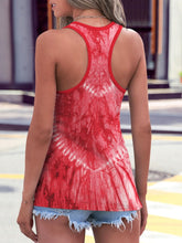 Load image into Gallery viewer, Tie-Dye Scoop Neck Wide Strap Tank
