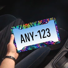 Load image into Gallery viewer, Ti Amo I love you - Exclusive Brand - Blue Zodiac, Curious Blue, Malachite, Purple  Heart Tie-Dye - License Plate Frames
