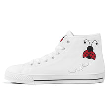 Load image into Gallery viewer, Ti Amo I love you - Exclusive Brand - High-Top Canvas Shoes - White Soles
