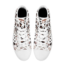 Load image into Gallery viewer, Ti Amo I love you - Exclusive Brand - High-Top Canvas Shoes - White Soles
