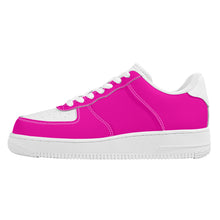 Load image into Gallery viewer, Ti Amo I love you - Exclusive Brand  - Hollywood Cerise &amp; White - Low Top Unisex Sneakers
