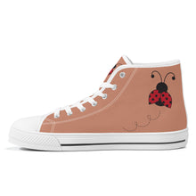 Load image into Gallery viewer, Ti Amo I love you - Exclusive Brand  - High-Top Canvas Shoes - White Soles
