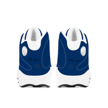 Load image into Gallery viewer, Ti Amo I love you - Exclusive Brand  - Astros Navy - Mens / Womens - Unisex  Basketball Shoes - White Laces
