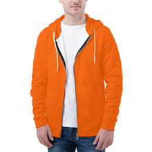 Load image into Gallery viewer, Ti Amo I love you - Exclusive Brand - Blaze Orange - Men&#39;s Zip Hoodie
