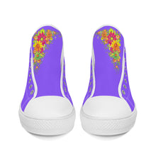 Load image into Gallery viewer, Ti Amo I love you - Exclusive Brand - High-Top Canvas Shoes - White Soles
