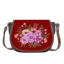 Load image into Gallery viewer, Ti Amo I love you - Exclusive Brand - Red Devil - Floral Bouquet - Saddle Bag
