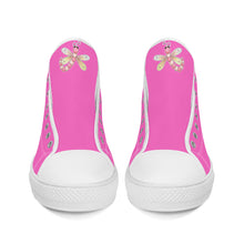 Load image into Gallery viewer, Ti Amo I love you - Exclusive Brand - High-Top Canvas Shoes - White Soles
