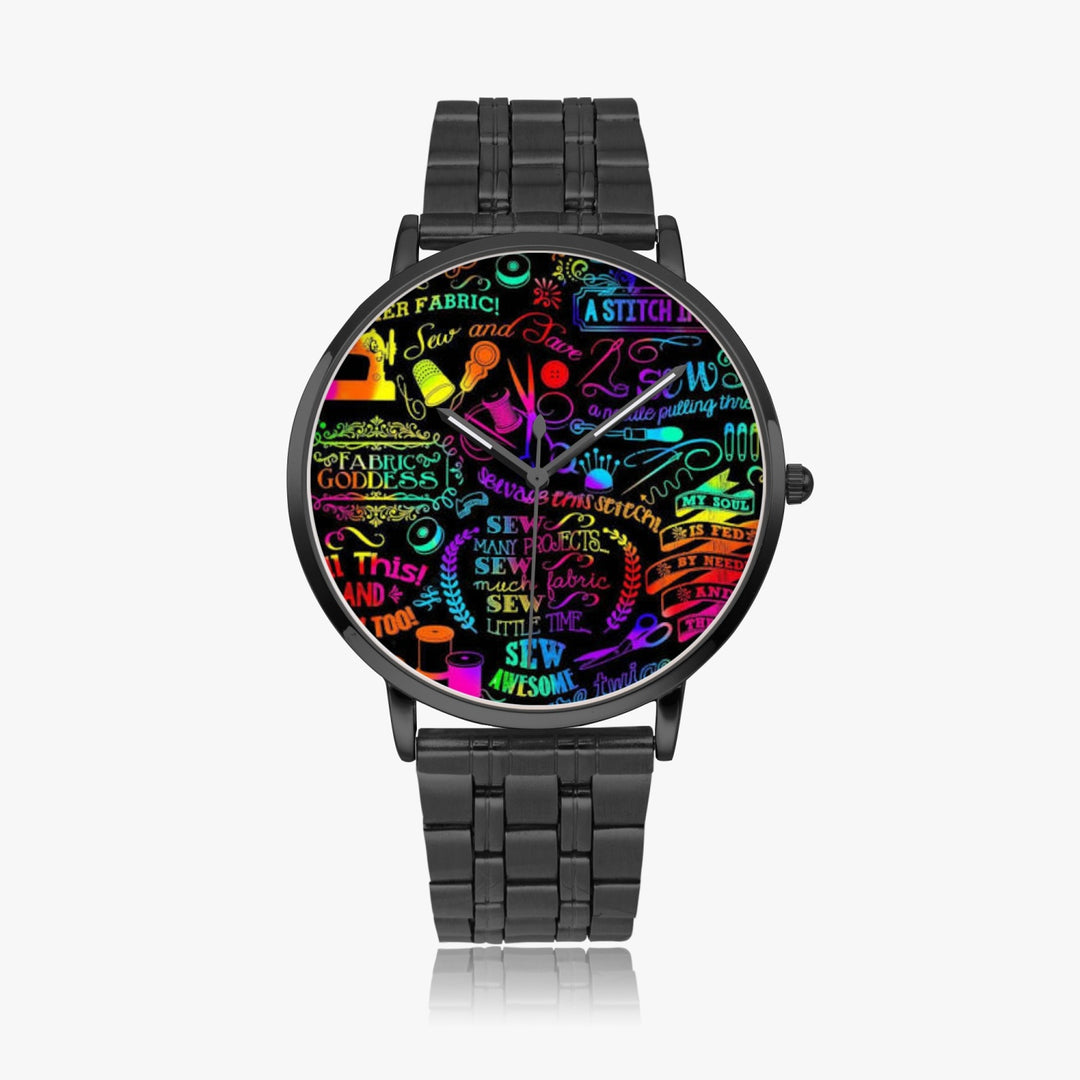 Ti Amo I love you - Exclusive Brand  - Rainbow Sewing - Unisex Instafamous Steel Strap Quartz Watch