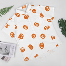 Load image into Gallery viewer, Ti Amo I love you - Exclusive Brand  - Mens - Jack-o&#39;-lantern - Short Sleeves Halloween Shirts - Sizes S-4XL
