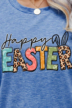 Load image into Gallery viewer, HAPPY EASTER Graphic Round Neck Tee Shirt
