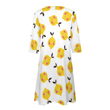 Load image into Gallery viewer, Ti Amo I love you - Exclusive Brand - 10 Styles - Fruit &amp; Veggies - 7-point Sleeve Dress - Sizes S-5XL
