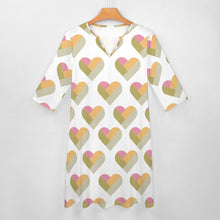 Load image into Gallery viewer, Ti Amo I love you - Exclusive Brand - 7-Point Long Sleeved Dress - Sizes S-5XL
