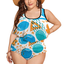 Load image into Gallery viewer, Ti Amo I love you Exclusive Brand  - Womens Plus Size 2pc Top+ Bottoms Swimsuit - Bathing Suits - Sizes XL-4XL
